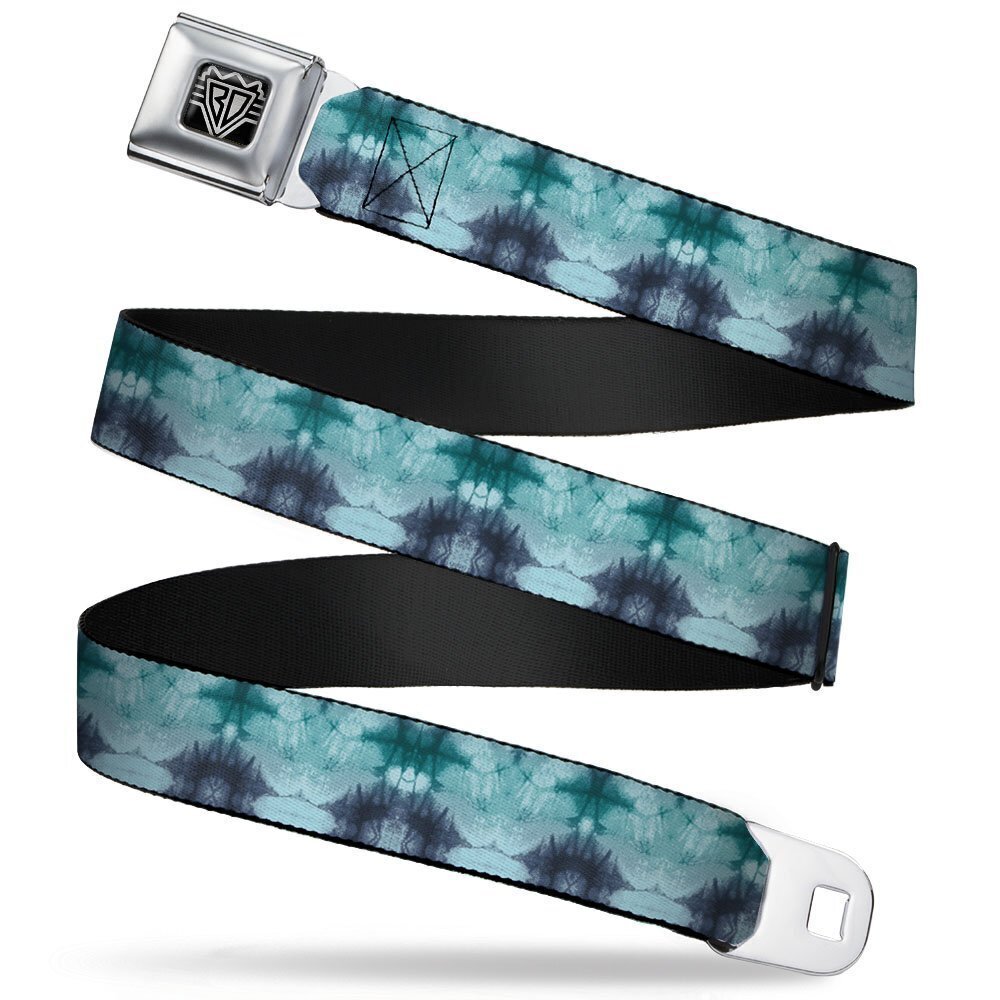 7599 Unisex-Adult's Seatbelt Belt Tie Dye Regular, Reflection Turquoise